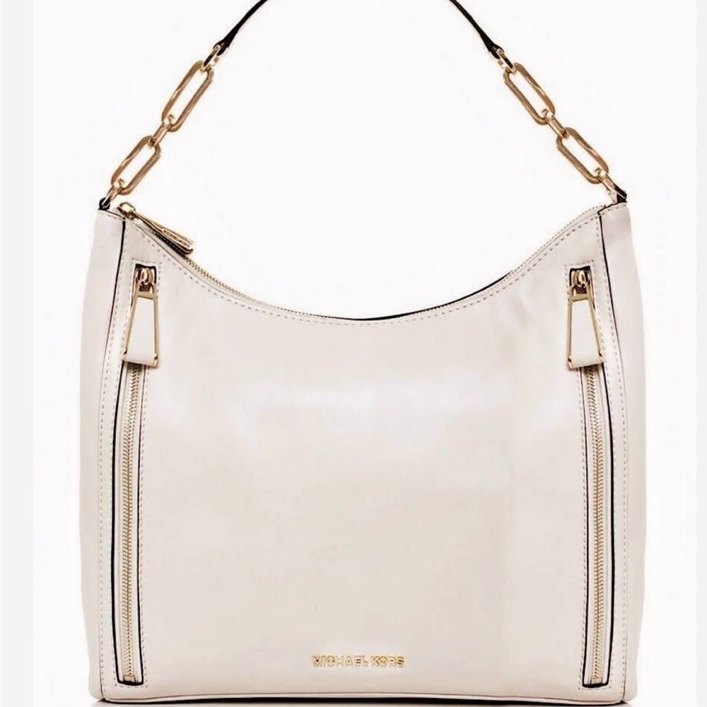 Michael Michael Kors Matilda Large Ecru Leather Bag NWT